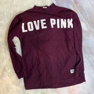 PINK VICTORIA SECRET Love Long Sleeve Sweater XS